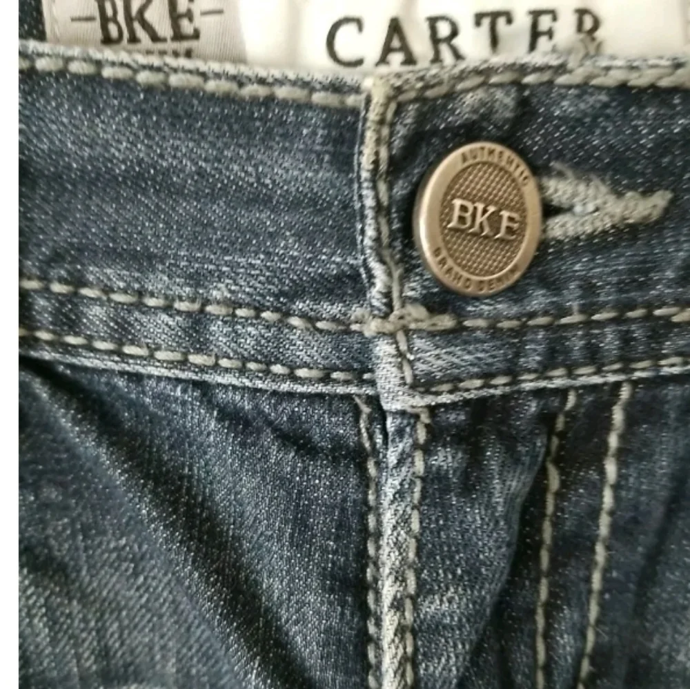 Buckle BKE Carter Straight Leg Dark Wash Jeans Size‎ 32 R Mens Denim